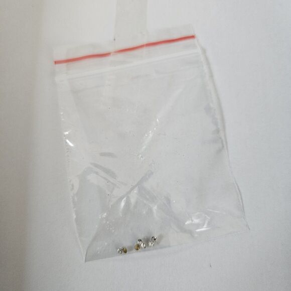 BADGLEY MISHKA Ivie Strappy Sandal Women's 8.5M Stone Embellished Silver $198 - Picture 10 of 11